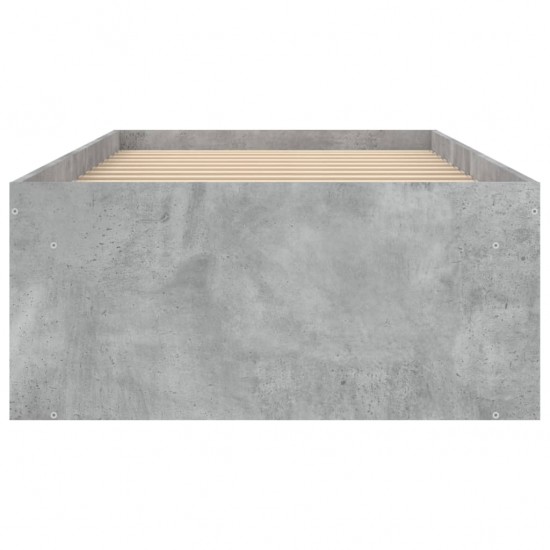 Lovos rėmas, betono pilkos spalvos, 75x190cm, mažas vienvietis