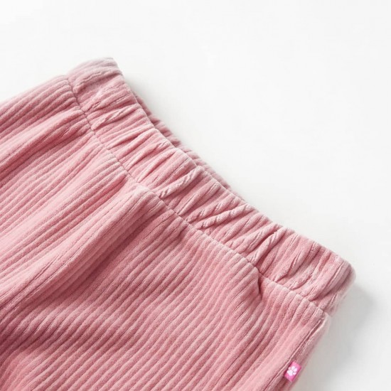 Vaikiškos kelnės, šviesiai rožinės spalvos, velvetas, 92 dydžio