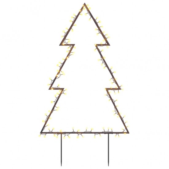 Kalėdinė šviečianti dekoracija eglutė su smaigais, 115LED, 90cm