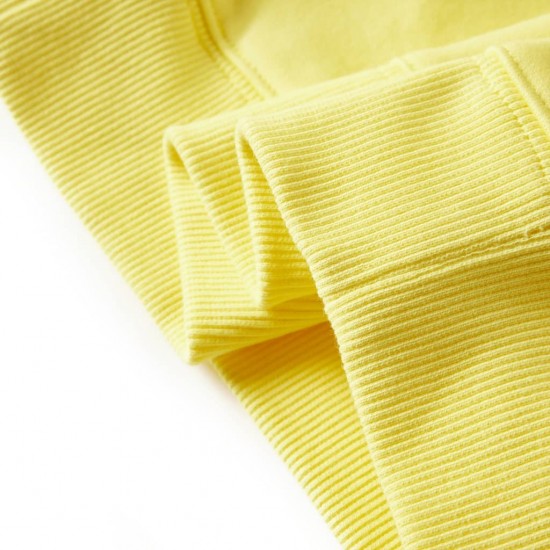 Vaikiškas sportinis megztinis, šviesiai geltonos spalvos, 92 dydžio