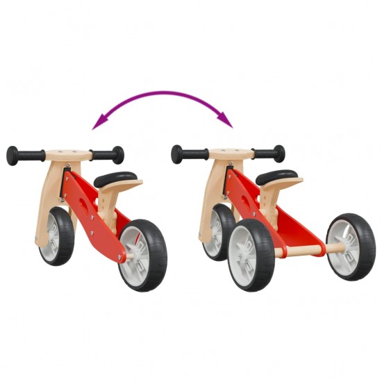 Vaikiškas balansinis dviratis, 2-1, raudonos spalvos
