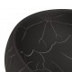 Praustuvas ant stalviršio, juodas, 59x40x15cm, keramika, ovalus