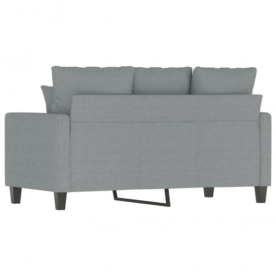 Dvivietė sofa, šviesiai pilkos spalvos, 120cm, audinys