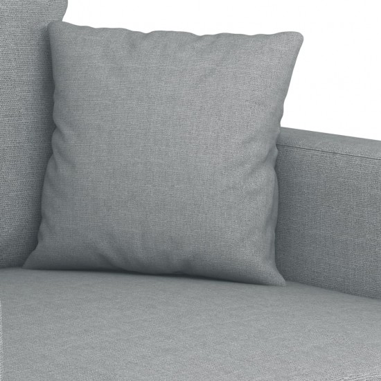 Dvivietė sofa, šviesiai pilkos spalvos, 120cm, audinys