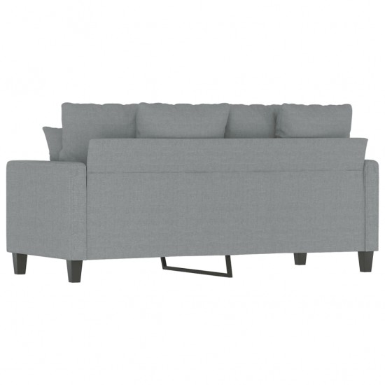 Dvivietė sofa, šviesiai pilkos spalvos, 140cm, audinys