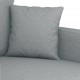 Dvivietė sofa, šviesiai pilkos spalvos, 140cm, audinys