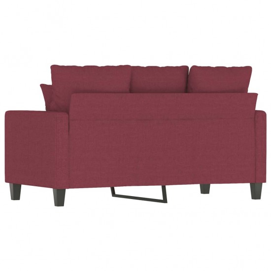 Dvivietė sofa, raudonojo vyno spalvos, 120cm, audinys