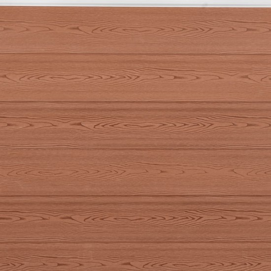 Tvoros segmento rinkinys, rudos spalvos, 699x186cm, WPC