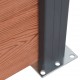 Tvoros segmento rinkinys, rudos spalvos, 699x186cm, WPC