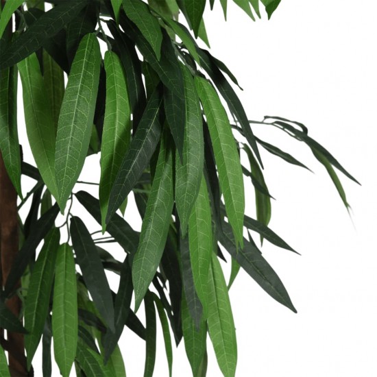 Dirbtinis mango medis, žalios spalvos, 80 cm, 300 lapų