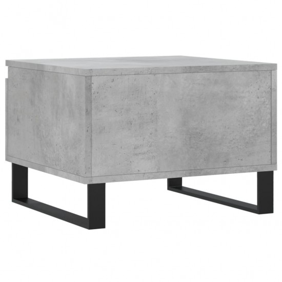 Kavos staliukas, betono pilkas, 50x46x35cm, apdirbta mediena