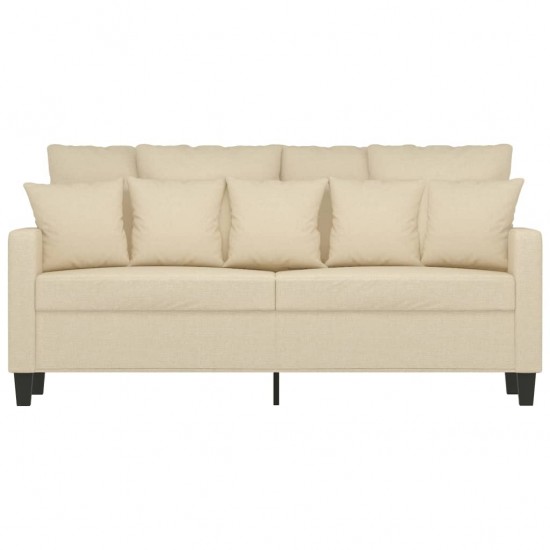 Dvivietė sofa, kreminės spalvos, 140cm, audinys