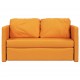 Grindų sofa-lova, 2-1, tamsiai geltona, 112x174x55cm, audinys