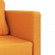 Grindų sofa-lova, 2-1, tamsiai geltona, 112x174x55cm, audinys