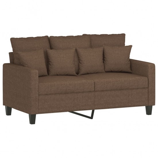 Dvivietė sofa, rudos spalvos, 120cm, audinys