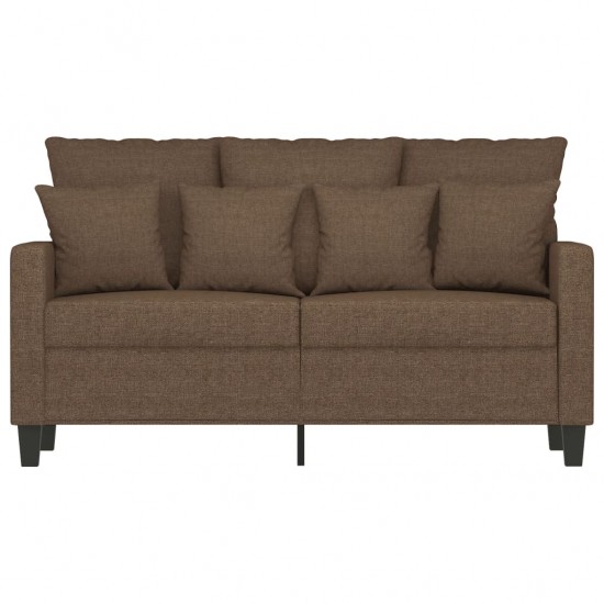 Dvivietė sofa, rudos spalvos, 120cm, audinys