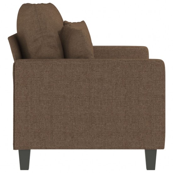 Dvivietė sofa, rudos spalvos, 120cm, audinys