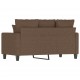 Dvivietė sofa, rudos spalvos, 120cm, audinys