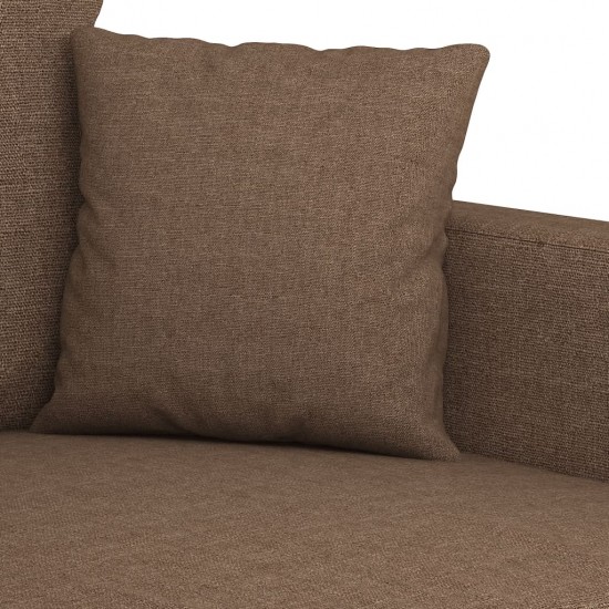 Dvivietė sofa, rudos spalvos, 120cm, audinys