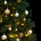 Kalėdų eglutė su šarnyrinėmis šakomis/LED/žaisliukais, 240cm