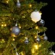 Kalėdų eglutė su šarnyrinėmis šakomis/LED/žaisliukais, 120cm