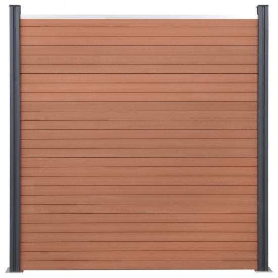 Tvoros segmento rinkinys, rudos spalvos, 526x186cm, WPC