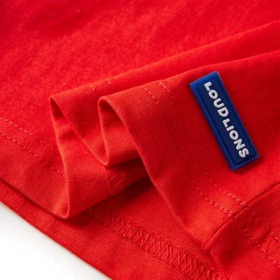 Vaikiški marškinėliai ilgomis rankovėmis, raudoni, 92 dydžio