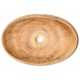Praustuvas ant stalviršio, rudas, 59x40x15cm, keramika, ovalus