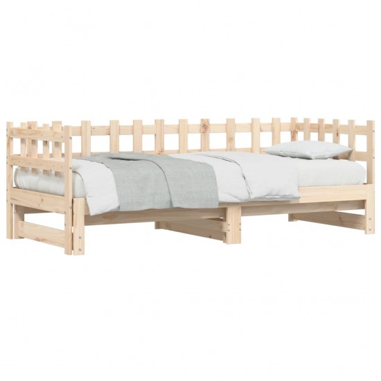 Ištraukiama lova, 2x(90x200)cm, pušies medienos masyvas