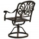 Pasukamos sodo kėdės, 2vnt., bronzinės, lietas aliuminis