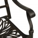 Pasukamos sodo kėdės, 2vnt., bronzinės, lietas aliuminis