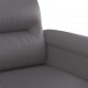 Sofos komplektas su pagalvėmis, 2 dalių, pilkas, dirbtinė oda