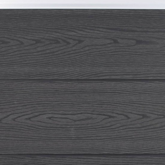 Tvoros segmento rinkinys, pilkos spalvos, 180x186cm, WPC
