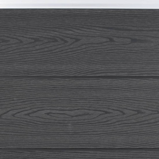 Tvoros segmento rinkinys, pilkos spalvos, 353x186cm, WPC
