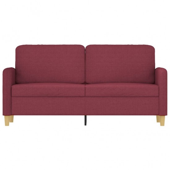 Dvivietė sofa, raudonojo vyno spalvos, 140cm, audinys