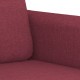 Dvivietė sofa, raudonojo vyno spalvos, 140cm, audinys