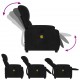 Atlošiamas masažinis krėslas, juodas, mikropluošto audinys