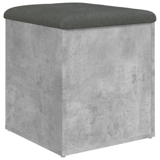 Suoliukas-daiktadėžė, betono, 42x42x45cm, apdirbta mediena