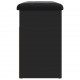 Batų suoliukas, juodos spalvos, 62x32x50cm, apdirbta mediena