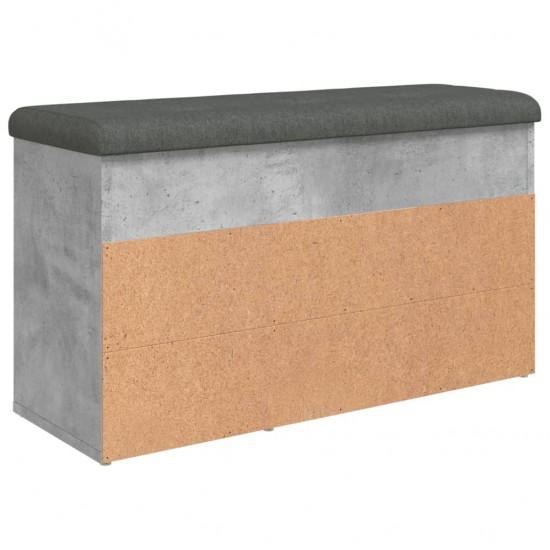 Batų suoliukas, betono pilkas, 82x32x45,5cm, apdirbta mediena