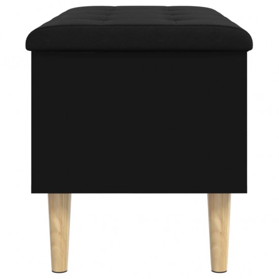 Suoliukas-daiktadėžė, juodas, 82x42x46cm, apdirbta mediena
