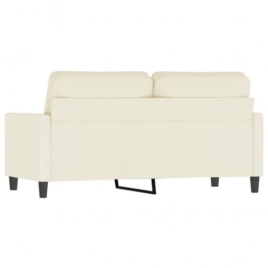Dvivietė sofa, kreminės spalvos, 140cm, aksomas