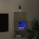 TV spintelė su LED lemputėmis, betono pilka, 30,5x30x60cm