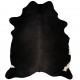 Tikros karvės odos kilimas, juodos spalvos, 180x220cm