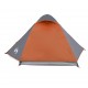 Dvivietė stovyklavimo palapinė, pilka/oranžinė, 224x248x118cm