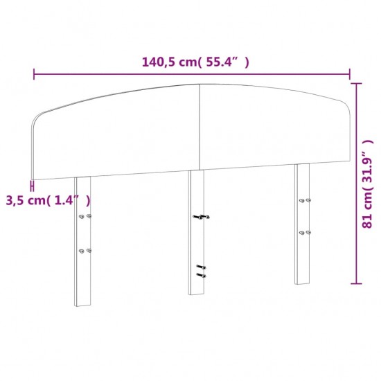 Galvūgalis, vaško rudos spalvos, 135cm, pušies medienos masyvas