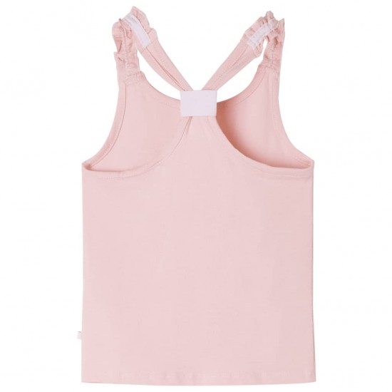 Vaikiški marškinėliai be rankovių, šviesiai rožiniai, 104 dydžio