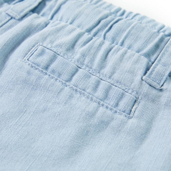 Vaikiškos kelnės, šviesios džinso mėlynos spalvos, 104 dydžio