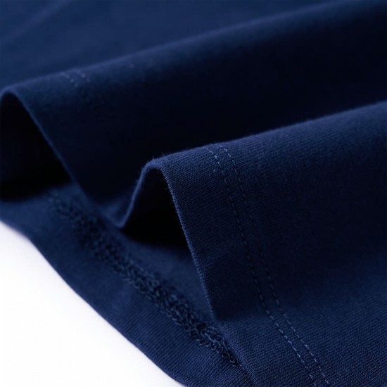 Vaikiški marškinėliai ilgomis rankovėmis, tamsiai mėlyni, 140 dydžio