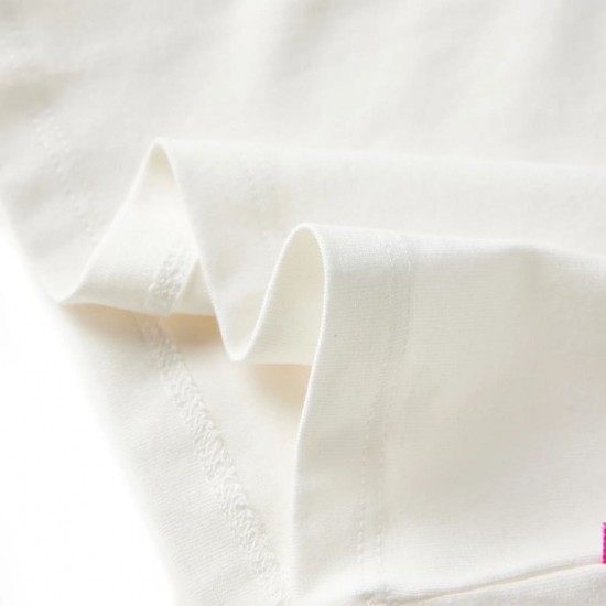 Vaikiški marškinėliai ilgomis rankovėmis, ekru spalvos, 104 dydžio